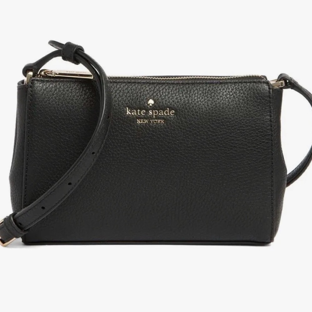 Kate Spade Black Pebbled Leather Crossbody Bag